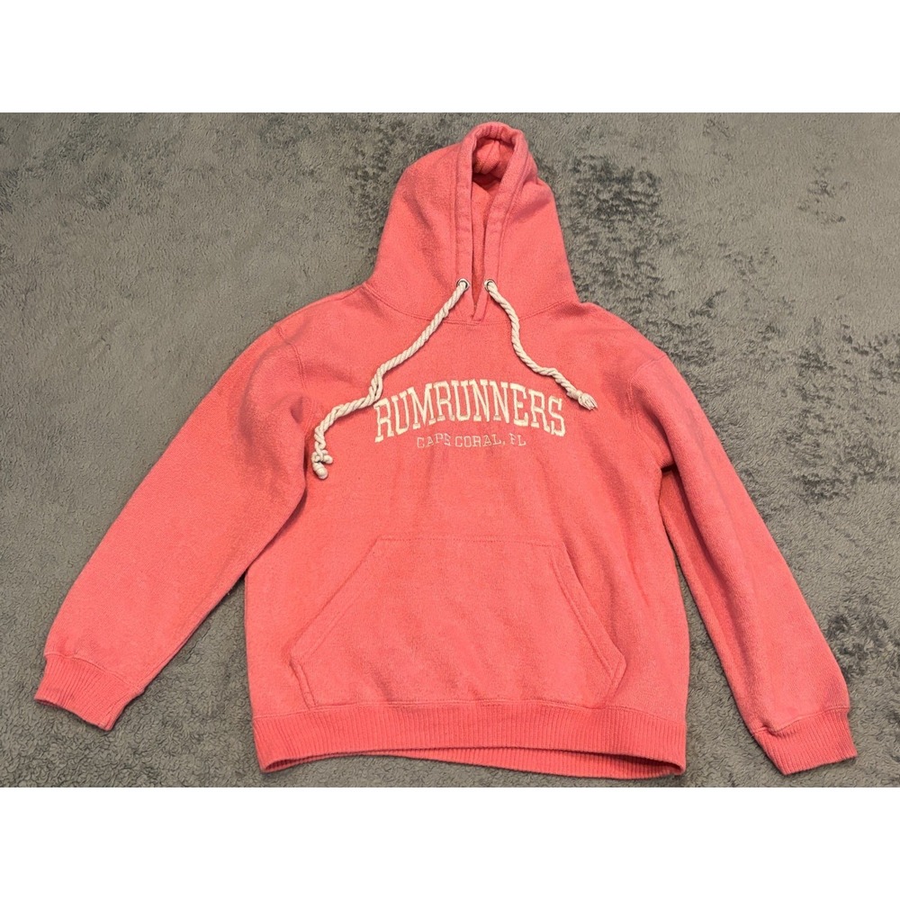Cape Coral Florida Rumrunners Hoodie Womens Medium Pink Unisex Basix Of America